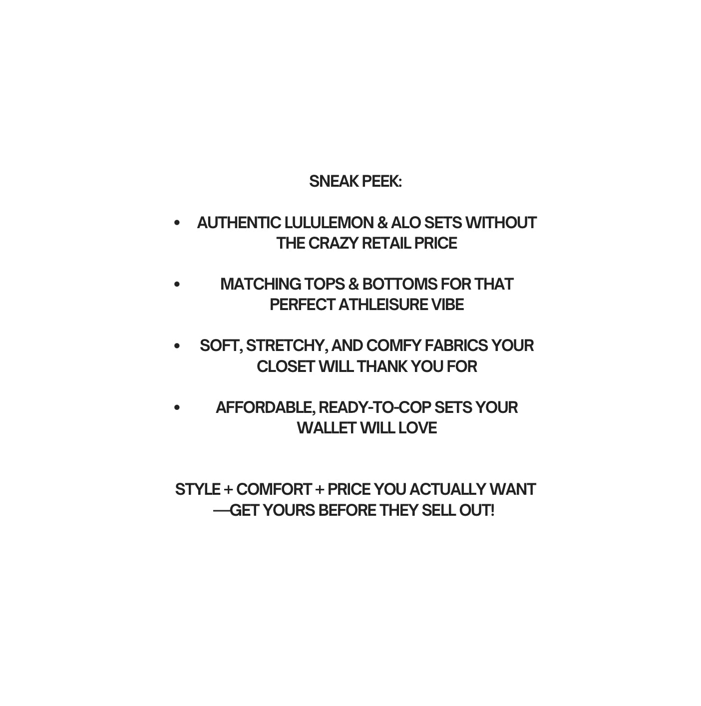 LUXURY ATHLETIC WEAR VENDOR