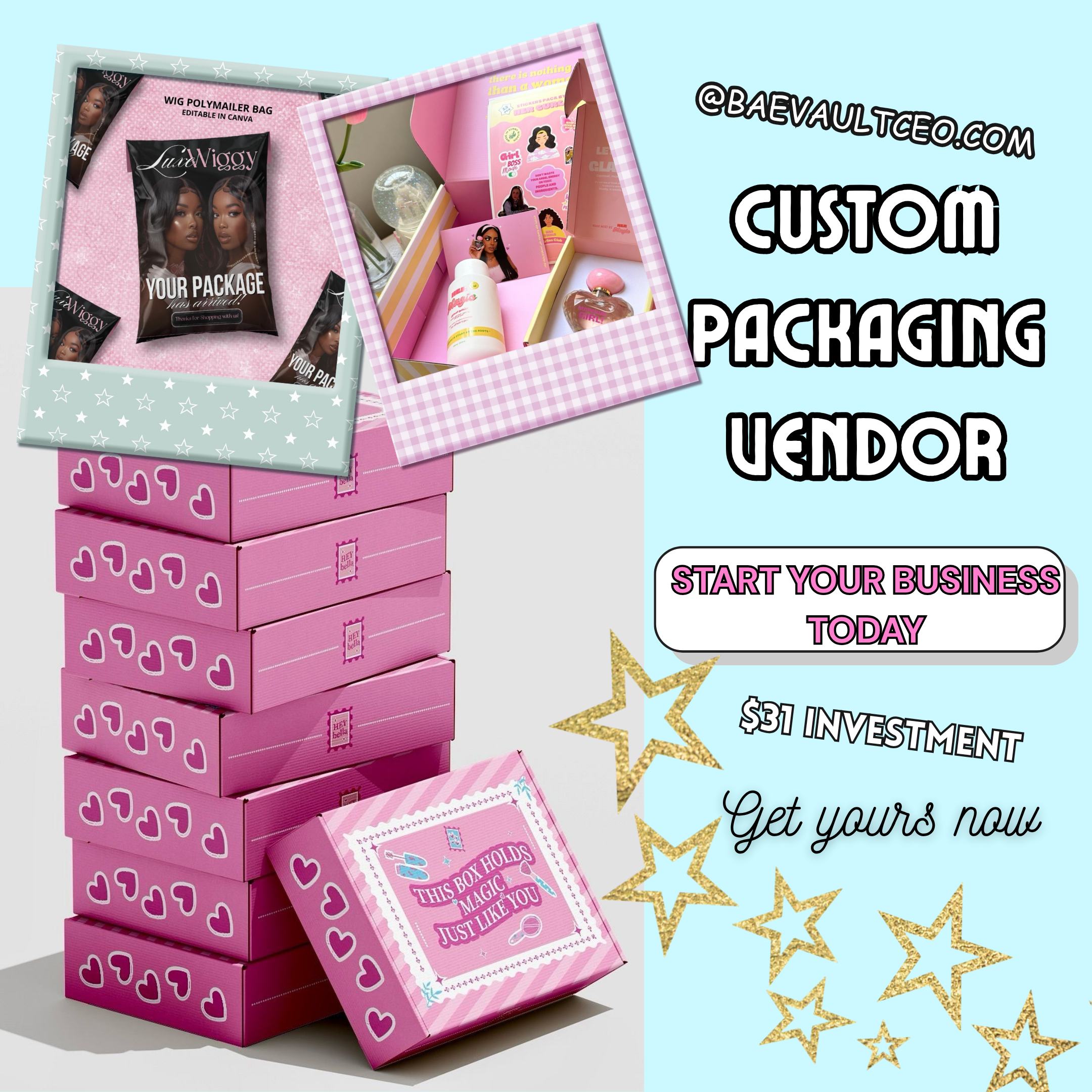 Custom business packaging VENDOR